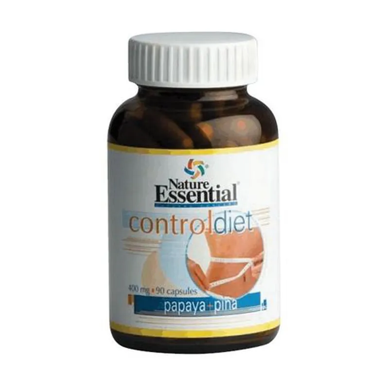 Super Sale ControlDiet with Papaya and Pineapple (Not available) 90 capsules of 400mg Nature Essential