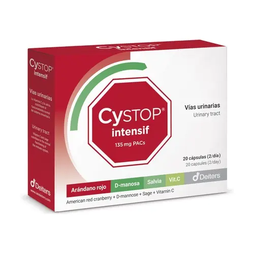 Top Pick Cystop Intensif Cranberry 20 capsules of 135mg Deiters