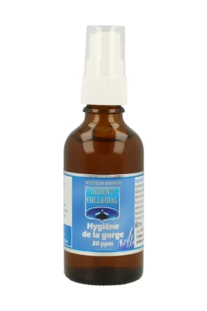 Next Day Delivery Throat hygiene Colloidal Silver 20 ppm 60 ml Vecteur Energy