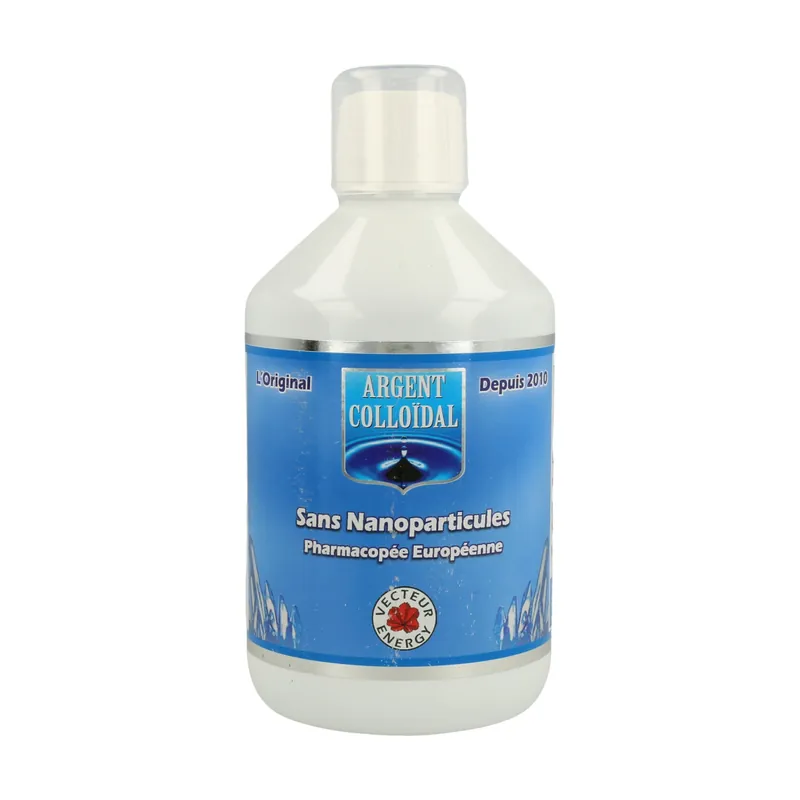 Colloidal Silver Solution 20 ppm 500 ml Vecteur Energy Affordable