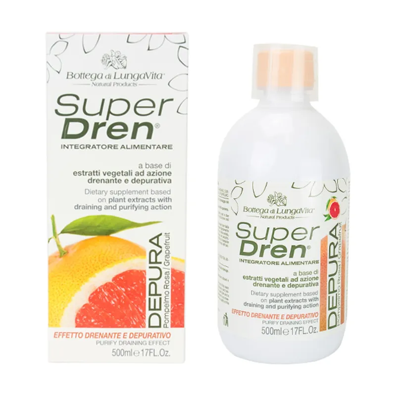 Special Discount Detox Syrup with Grapefruit 500 ml Bottega di Lungavita