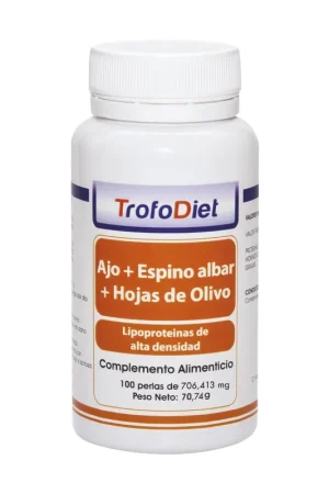 Brand New Garlic, Hawthorn and Olive Leaves 100 softgels TrofoDiet BTD
