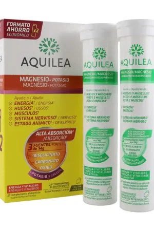 Aquilea Magnesium + Potassium 28 effervescent tablets Aquilea While Supplies Last