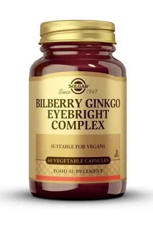 Cranberry-Ginkgo Euphrasia Complex - Eye Health 60 vegetable capsules Solgar Genuine