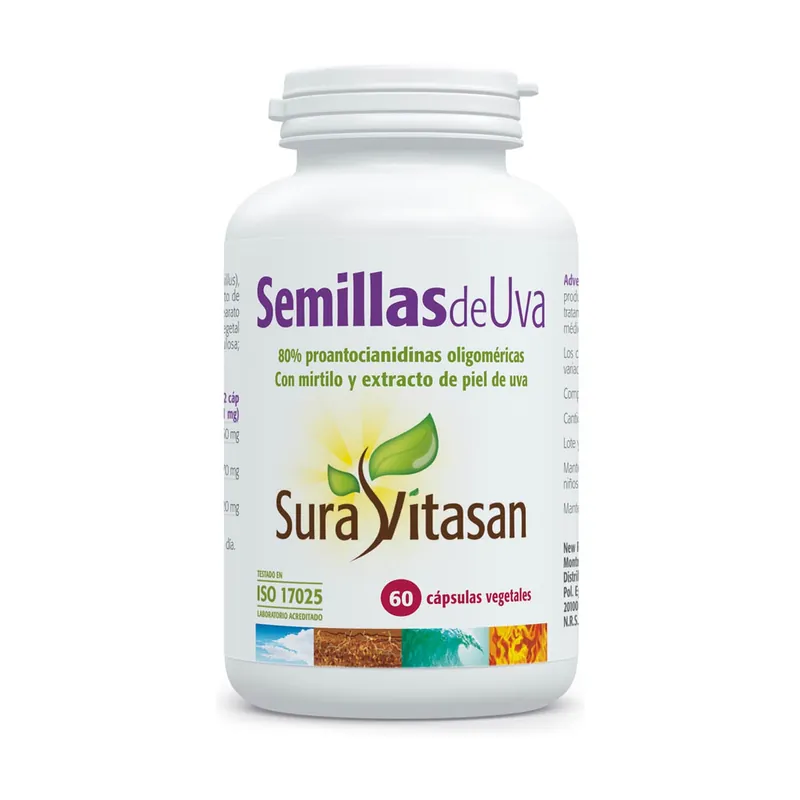 Cheap Grape Seeds 60 vegetable capsules Sura Vitasan