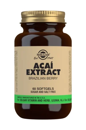 Brazilian Açaí Berry Extract 60 capsules Solgar Budget