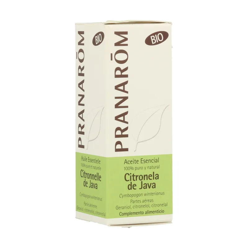Citronella Java Essential Oil Bio 10 ml of essential oil Pranarom Best Choice