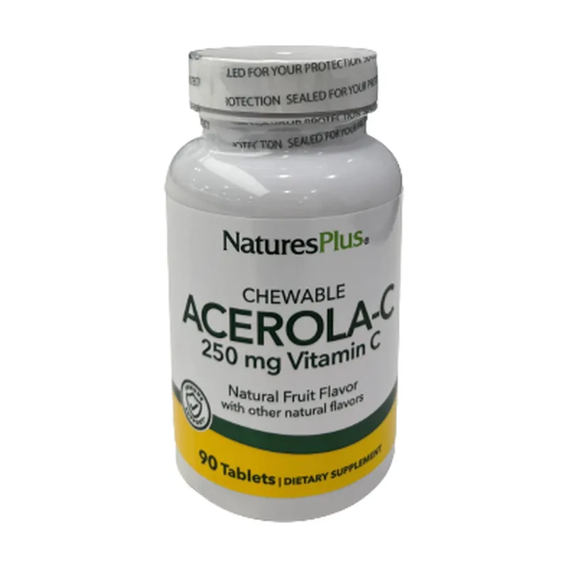 Buy Today Acerola-C Complex 90 chewable tablets of 250mg Natures Plus