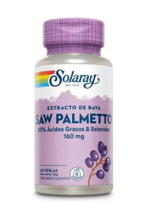 While Supplies Last Saw Palmetto 60 softgels of 160mg Solaray
