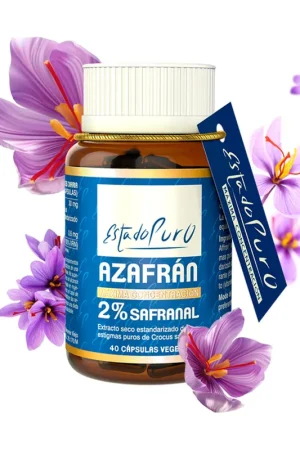 Buy Today Saffron 2% safranal 40 vegetable capsules of 450.7mg Estado Puro