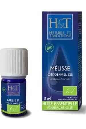 100% pure organic lemon balm essential oil 2 ml of essential oil Herbes & Traditions Markdown