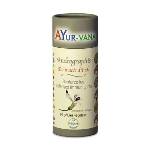 Affordable Andrographis 60 vegetable capsules Ayur-Vana