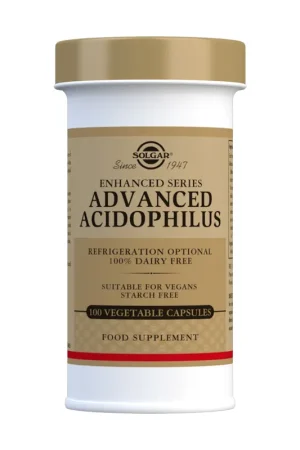 Acidophilus advanced vegan probiotic 100 vegetable capsules (500mg) Solgar Big Sale