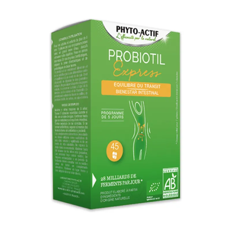 Pyto-actif Probiotil Express Bio 45 softgels Phyto actif Crafted