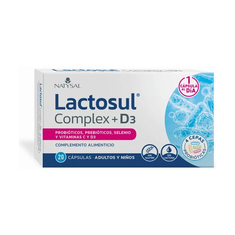 Lactosul complex + d3 20 capsules Natysal Flash Sale