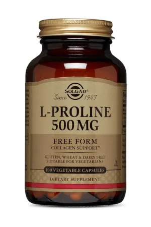 Exclusive Offer L-Proline 100 vegetable capsules (500mg) Solgar