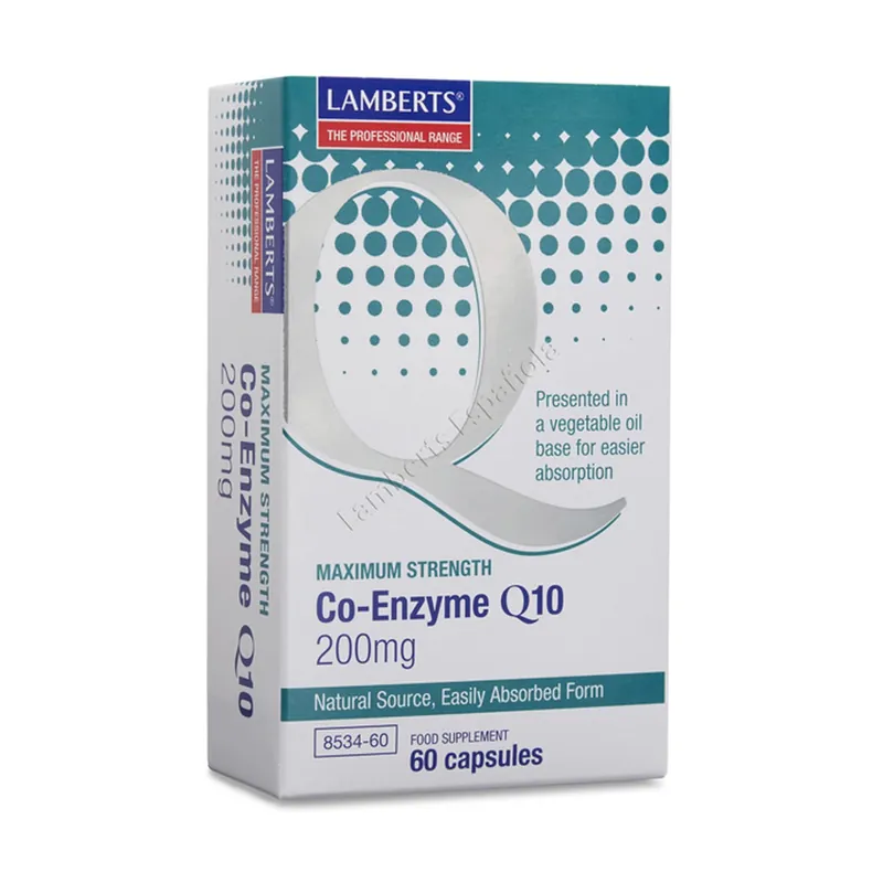 Coenzyme Q10 200 mg 60 capsules of 200mg Lamberts Premium