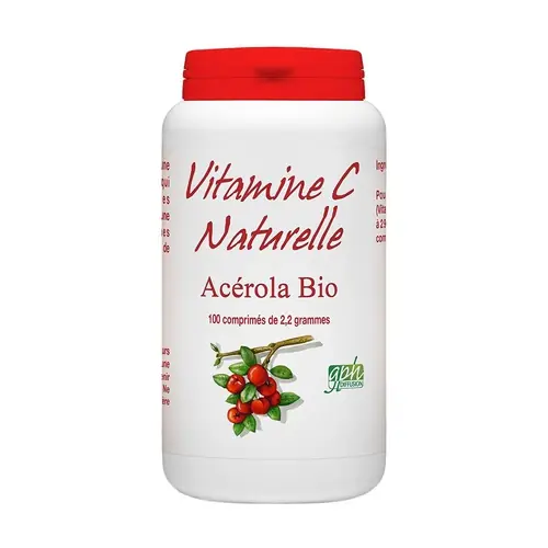 Acerola 1000 Organic 100 tablets GPH Diffusion Instant Buy