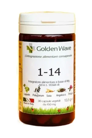 1-14 Food supplement based on hops, soy and angelica 30 vegetable capsules of 450mg Golden Wave Hot Deal