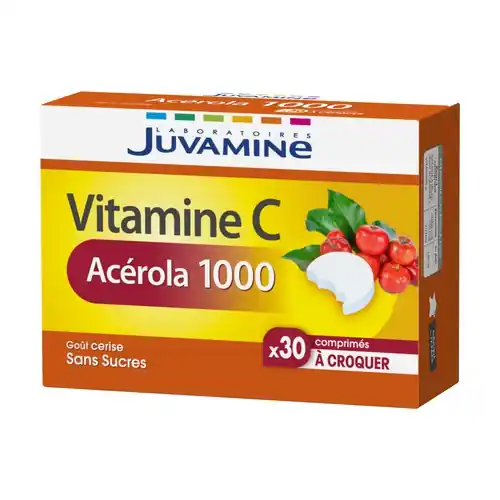 Acerola 1000 30 chewable tablets Laboratoires Juvamine Fast Shipping