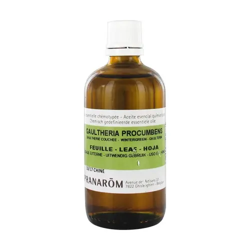 Coated Gaulthérie chemotyped essential oil - leaf 100 ml of essential oil Pranarom Buy Direct