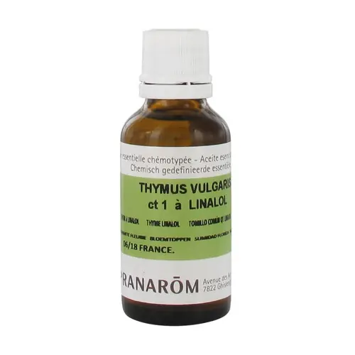 Hot Deal Chemotyped essential oil Thyme linalool - flowering top 30 ml of essential oil Pranarom