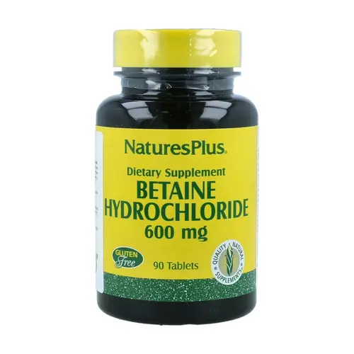 Weekend Sale Betaine HCL 600 mg 90 tablets of 600mg Natures Plus