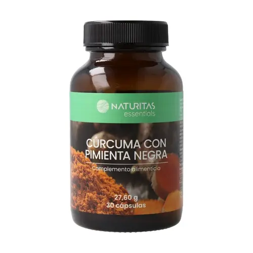 Free Returns Turmeric with black pepper 30 capsules from naturitas