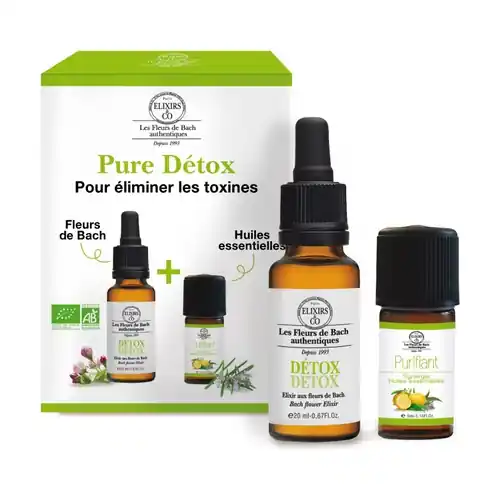 Reduced Price Duos Pure Detox - Elixir 20ml & Essential Oils 5ml 2 units Elixirs & Co