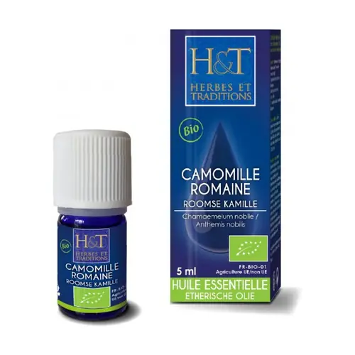 Brand New Roman Chamomile Essential Oil (Chamaemelum Nobile / Anthemis Nobilis) 5 ml of essential oil Herbes & Traditions