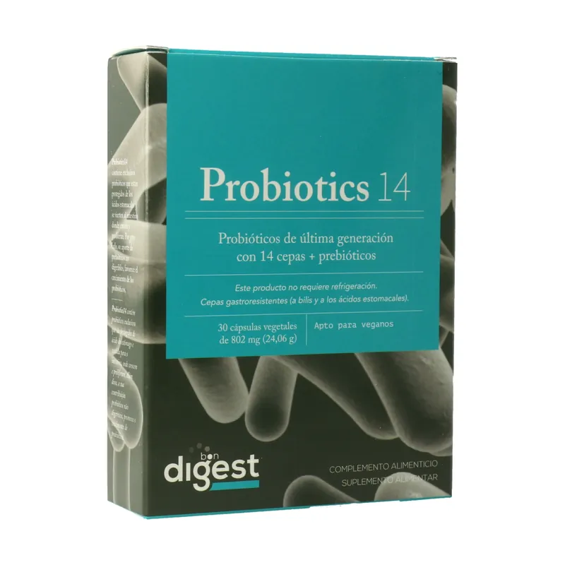 Probiotics 14 30 vegetable capsules of 802mg Herbora Buy Direct