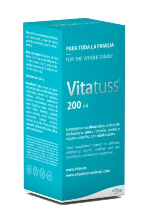 Crafted Vitatuss natural cough syrup 200 ml Vitae