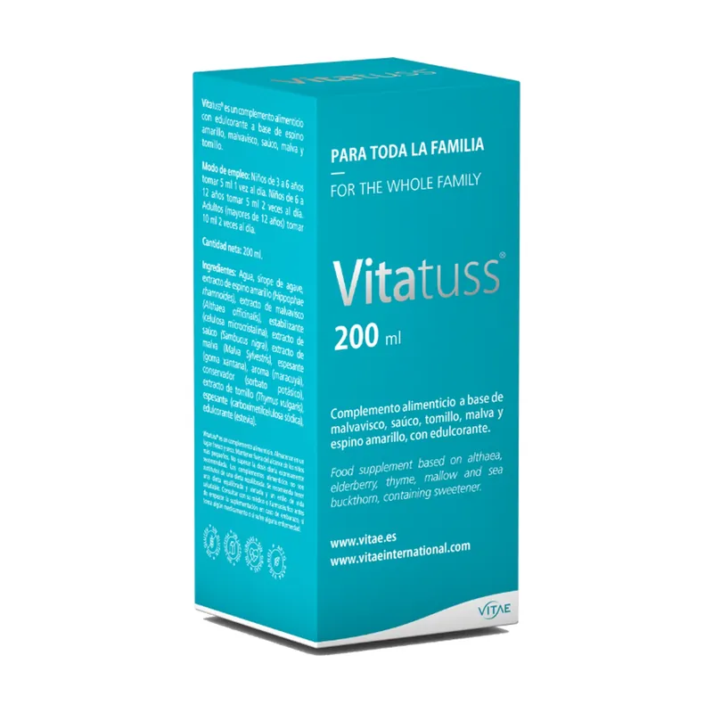 Crafted Vitatuss natural cough syrup 200 ml Vitae