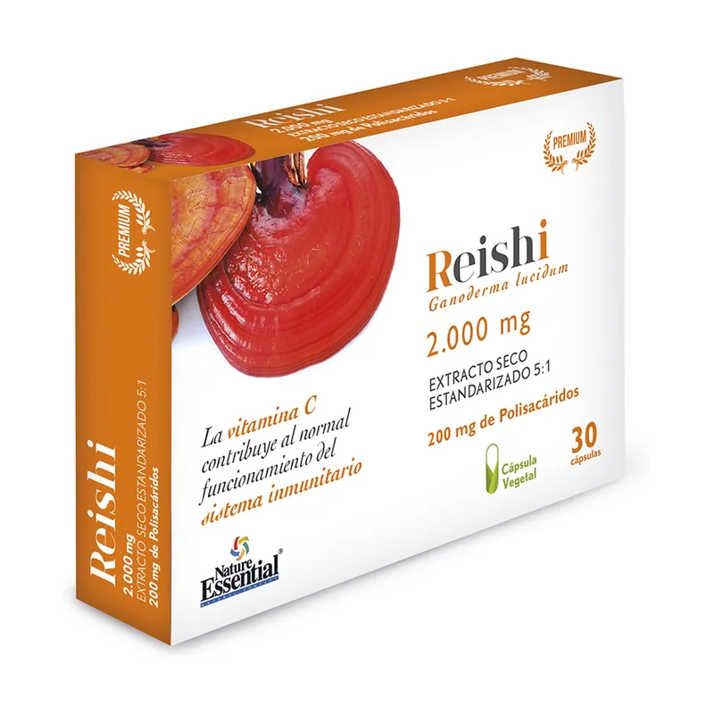 Brand New Reishi Ganoderma Lucidum 2000 mg 30 capsules Nature Essential