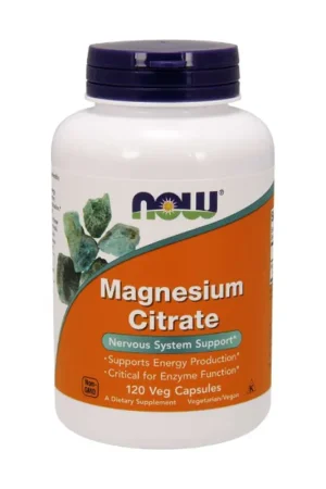 400mg Magnesium Citrate 120 vegetable capsules NOW Foods Limited Offer
