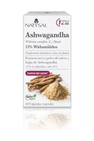 Ashwagandha 40 vegetable capsules Natysal Fresh Stock