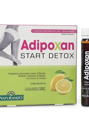 Adipoxan start cleansing detox 6 vials of 25ml Naturando Brand New