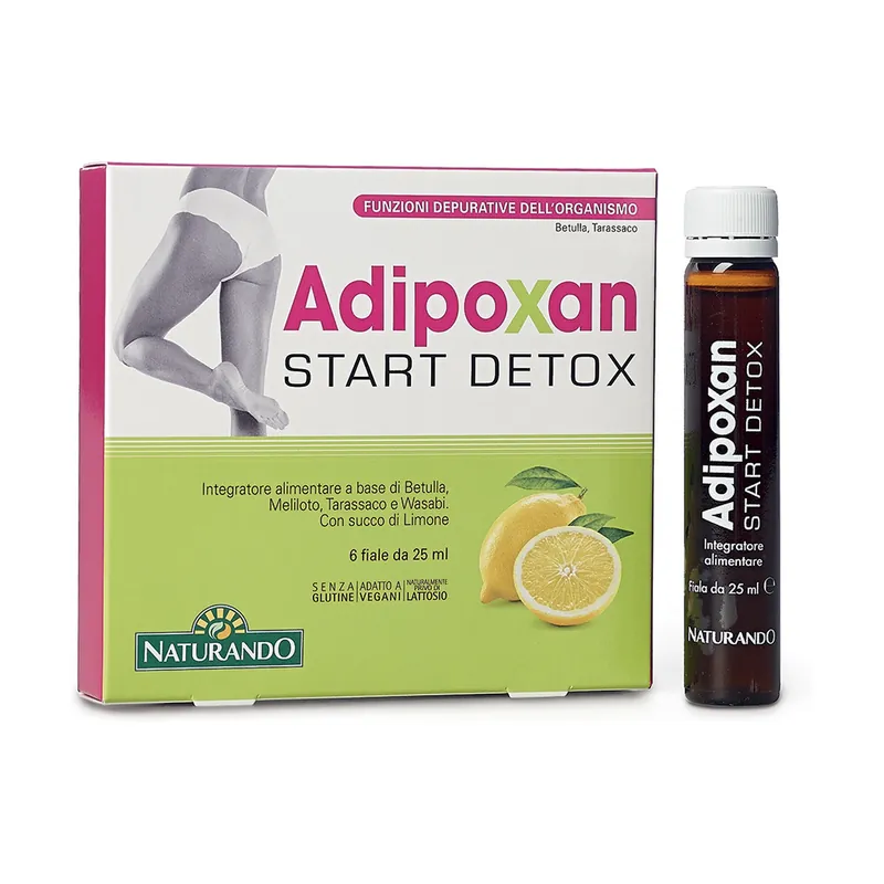 Adipoxan start cleansing detox 6 vials of 25ml Naturando Brand New