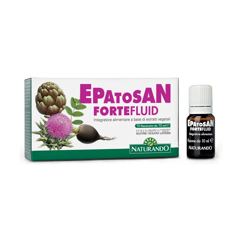 Epatosan fortefluid liver and fluid retention 10 vials of 10ml Naturando Markdown