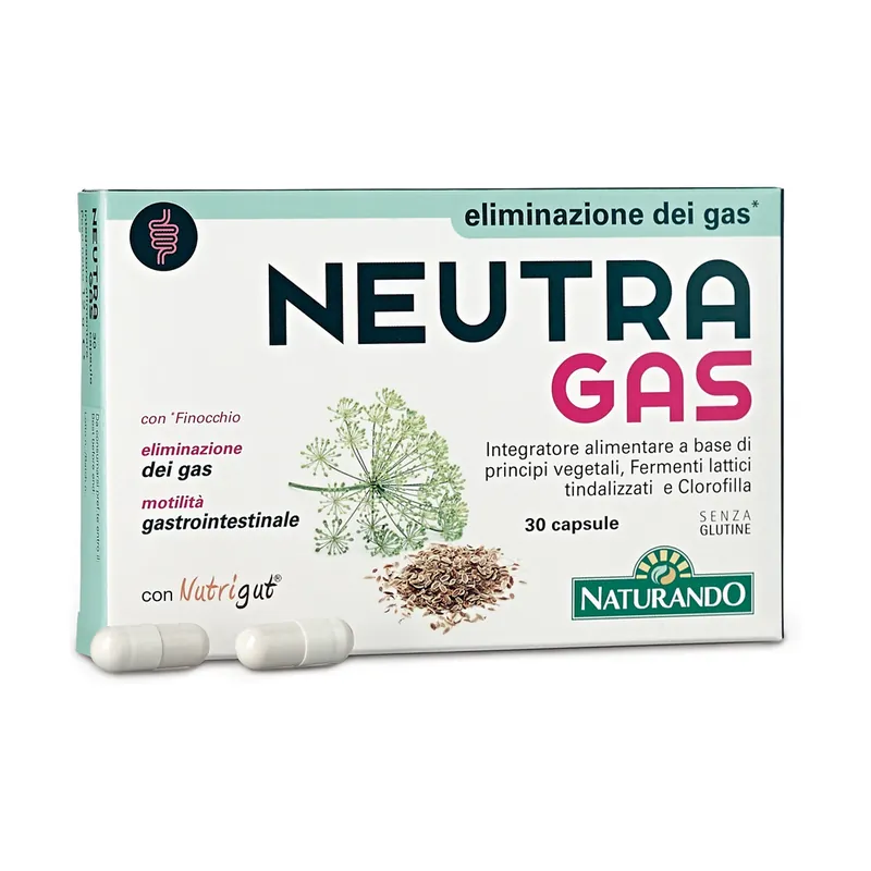 Neutragas gases 30 capsules Naturando One Day Deal