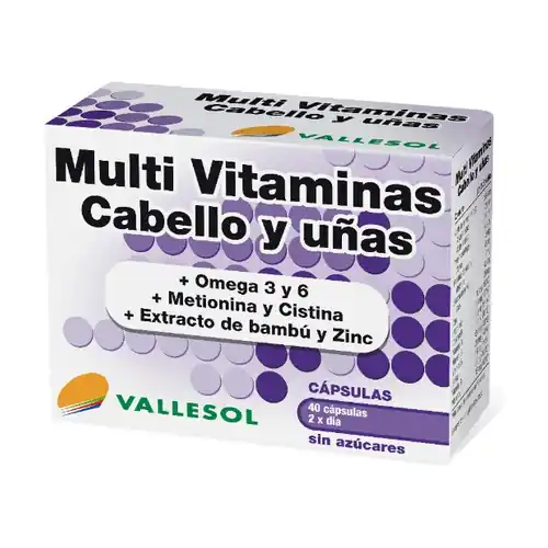Vallesol Hair and Nails 40 capsules Vallesol Don't Miss Out