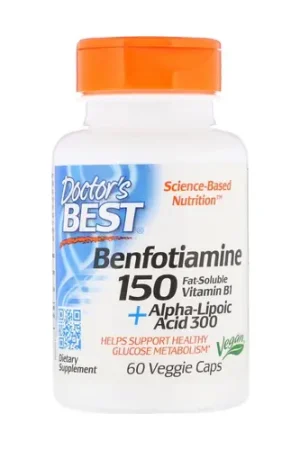 Super Sale Benfotiamine 150 + Alpha-Lipoic Acid300 60 vegetable capsules Doctor‘s Best