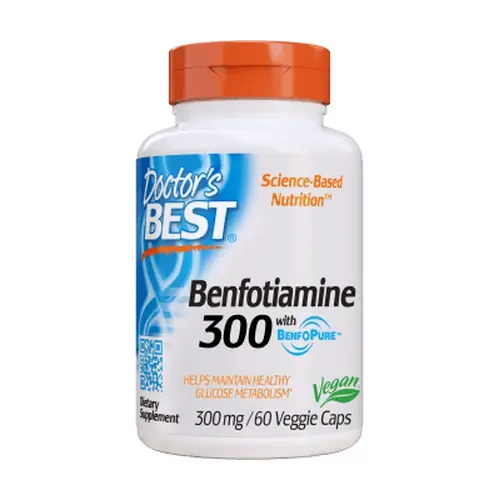 Benfotiamine with BenfoPure 300mg 60 vegetable capsules Doctor‘s Best Low Price