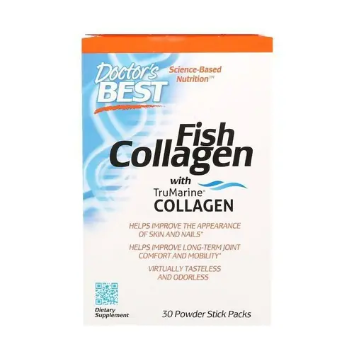 Fish Collagen with TruMarine Collagen 30 packets Doctor‘s Best Don't Miss Out