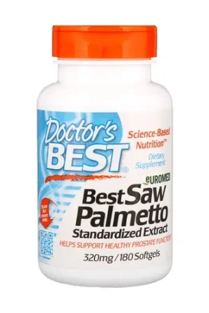 Saw Palmetto Standardized Extract, 320mg 180 softgels Doctor‘s Best Hot Deal