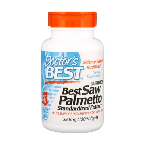 Saw Palmetto Standardized Extract, 320mg 180 softgels Doctor‘s Best Hot Deal