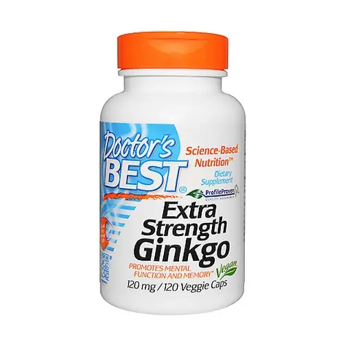 Best Seller Extra Strength Ginkgo, 120mg 120 vegetable capsules Doctor‘s Best