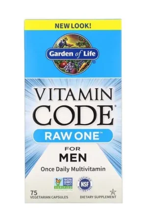 While Supplies Last Vitamin code RAW ONE for Men 75 vegetable capsules Garden of Life
