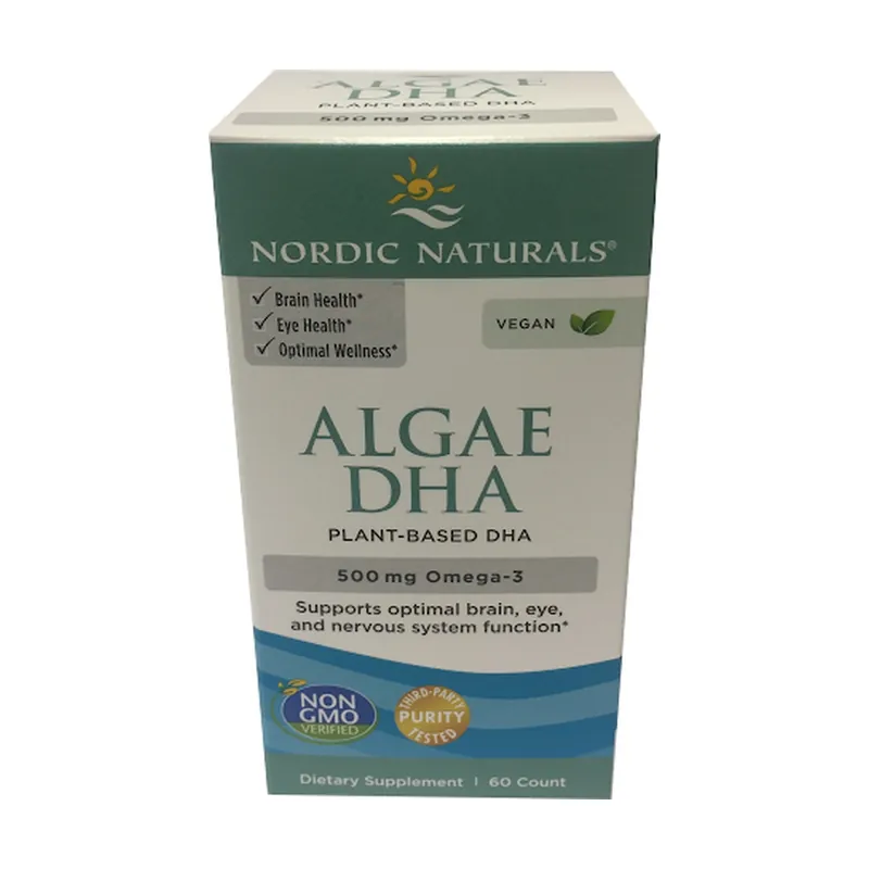 Mega Sale Algae DHA 500mg 60 softgels Nordic Naturals