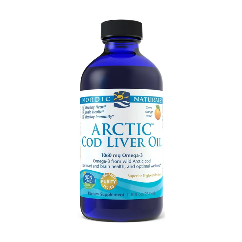 Fan Favorite Arctic Cod Liver Oil 1060mg Strawberry 237 ml Nordic Naturals